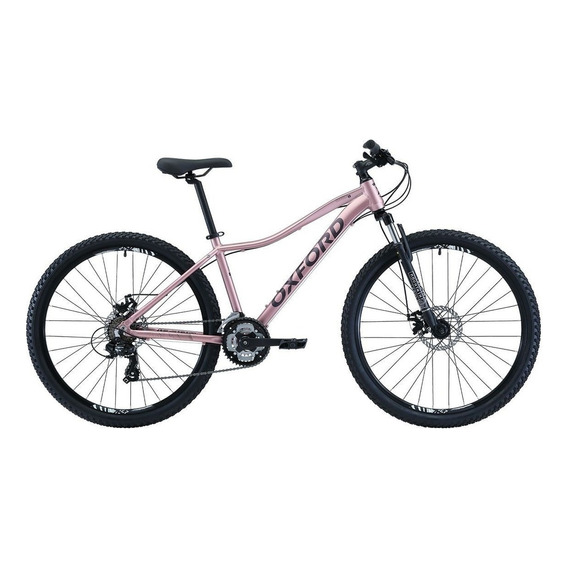 Mountain bike femenina Oxford Nova Venus 1  2021 R27.5 M 21v frenos de disco mecánico cambios Shimano Tourney color rosa