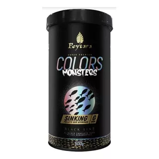 Ração Poytara Monsters Colors Sinking G 500g - Pellets 9mm