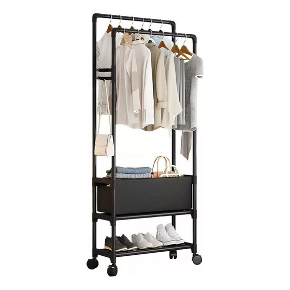 Rack Organizador Doble Para Ropa Perchero Closet Organizador