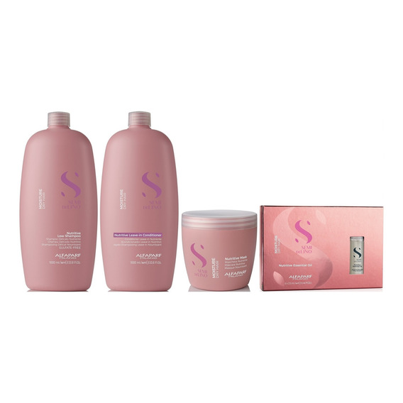 Shampoo 1000ml+acondic+mascarilla+ampollas Alfaparf Moisture