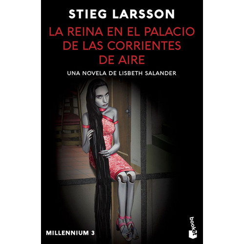 La reina en el palacio de las corrientes de aire, de Stieg Larsson. Serie Millennium, vol. 3. Editorial Booket, tapa blanda en español, 2023