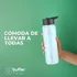 Termo Botella Agua Termica Buffer Acero Inoxidable 700 ml +4 Tapas Color Azul Claro
