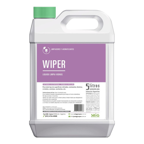 Seiq Wiper líquido limpiavidrios 5l