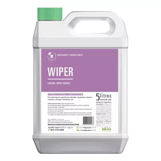 Seiq Wiper Líquido Limpiavidrios 5l