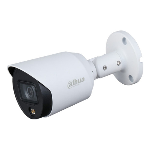 Dahua Cámara Bullet HFW1509TA LED Full Color Resolución de 5MP Lente de 3.6 mm 83 Grados de Apertura Menú OSD Micrófono Integrado Protección IP67 Blanca