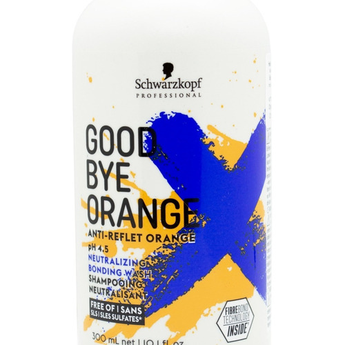 Schwarzkopf Goodbye Orange Shampoo Matizador Vegano X 300ml