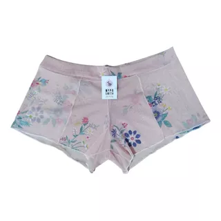 Culotte Tul Sublimado Short Plus Mujer Lycra Brillosa Packx3