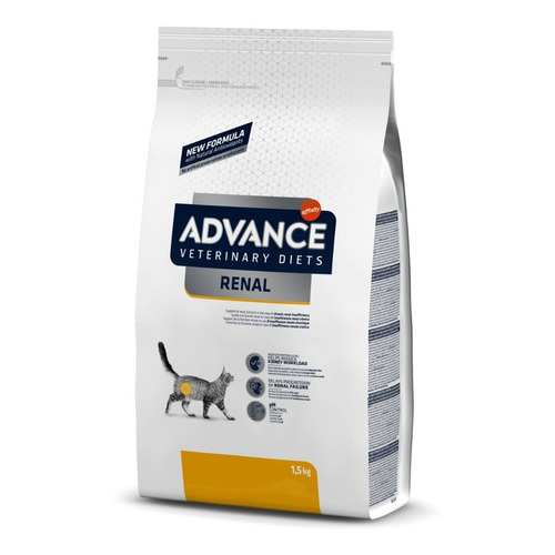 Almento medicado Advance - Renal para gato adulto 1.5kg.