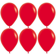 Globos Rojos Perlados  X 25 U - Lollipop