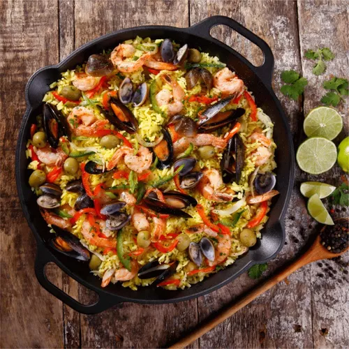  Compatible Con Estufa De Inducción - Sartenes Para Paella /  Ollas Y Sartenes: Hogar Y Cocina