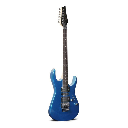 Guitarra eléctrica Deviser L-G5 de aliso metallic blue brillante con diapasón de palo de rosa