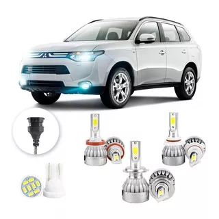 Lampada Led Mitsubishi Outlander 2014 2015 H11hb4hb3 20000lm