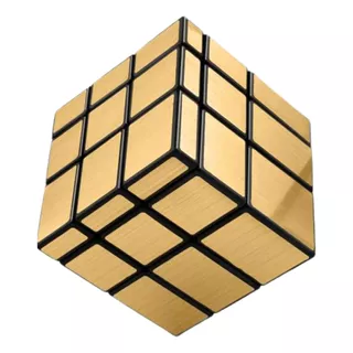 Cubo Mágico 3x3x3 Profissional Mirror Block Prata Ouro 129