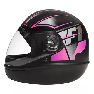 Capacete San Marino Formula 1 Neo Preto Fosco/rosa