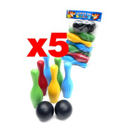 Juego De Bowling O Bolos Plasticos Por Mayor Pack X5