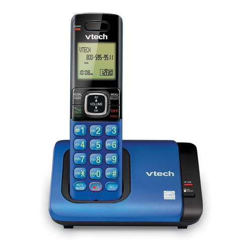 Teléfono VTech CS6719 inalámbrico - color azul negro