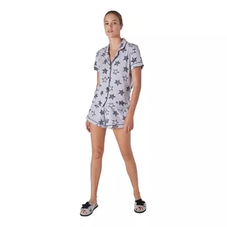 Pijama Camisero Promesse Camisa Con Short Art 10090 