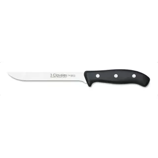 Cuchillo 3 Claveles Deshuesar 15 Cm Domus Acero Inoxidable Color Negro