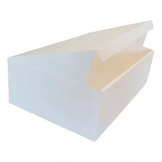 100 Caixas De Papelão 20x16x7 Montável Cor Branco Envios