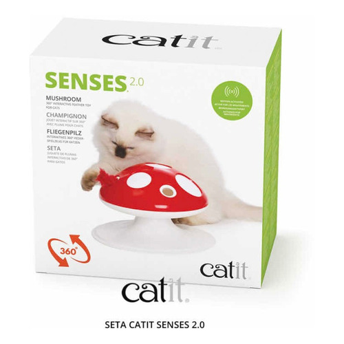 Catit Senses 2.0 Seta Mushroom Interactivo 360 Para Gatos