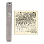 Waterproof Jewish Mezuzah Case With Scroll 3d Metal Painted 