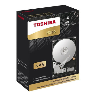 Disco Duro Para Nas Toshiba N300 3.5 4tb 7200rpm 256mb /v Color Blanco