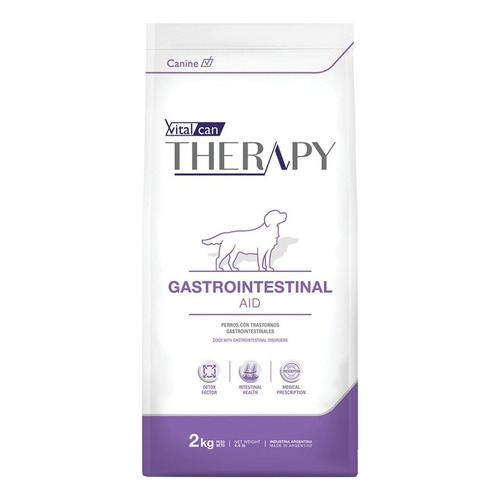 Alimento Vitalcan Therapy Gastrointestinal AID para perro todas las edades todos los tamaños sabor mix en bolsa de 2 kg