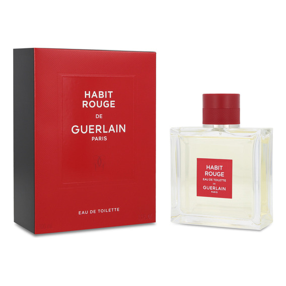 Habit Rouge Guerlain 100 Ml Edt Spray - Hombre