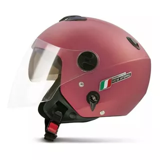 Capacete Aberto Pro Tork New Atomic Elite Viseira Solar Fumê Tamanho Do Capacete 56 Cor Rosa Beb