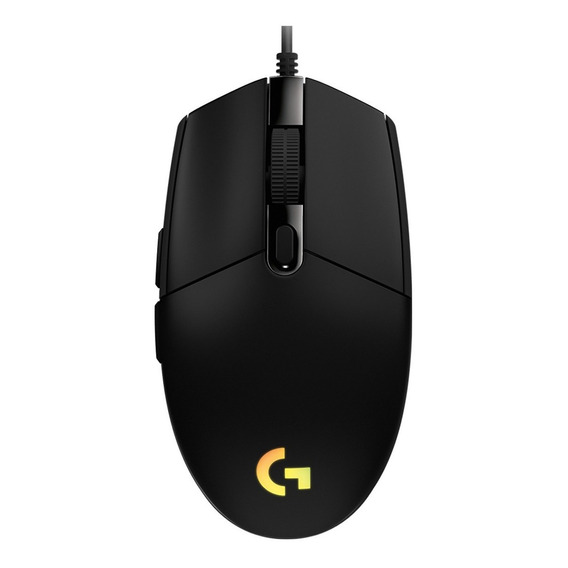 Mouse gamer de juego Logitech G  G Series Lightsync G203 negro