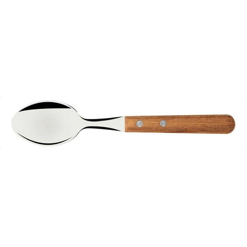 Juego de cucharas de té Tramontina Dynamic de 3 piezas, color del mango, madera natural