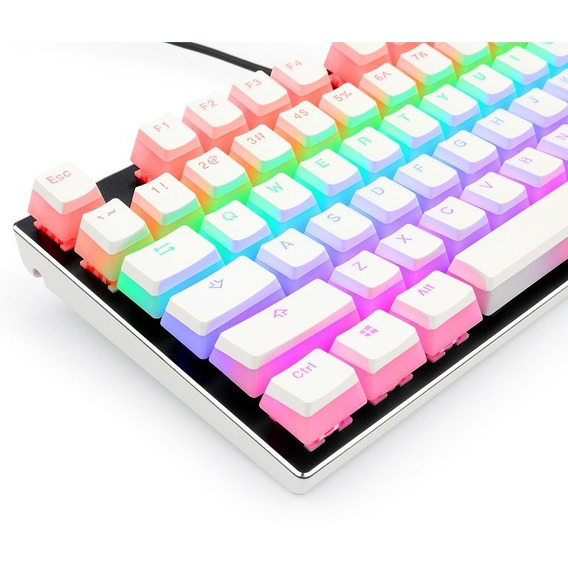 Keycaps Gamer Redragon Scarab A130w Blanco Español