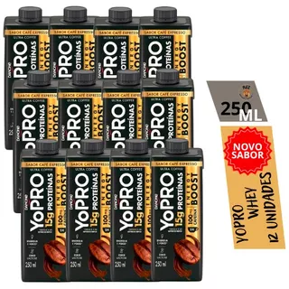 Yopro Danone Café Expresso Energy Boost 15g - 12 Unidades