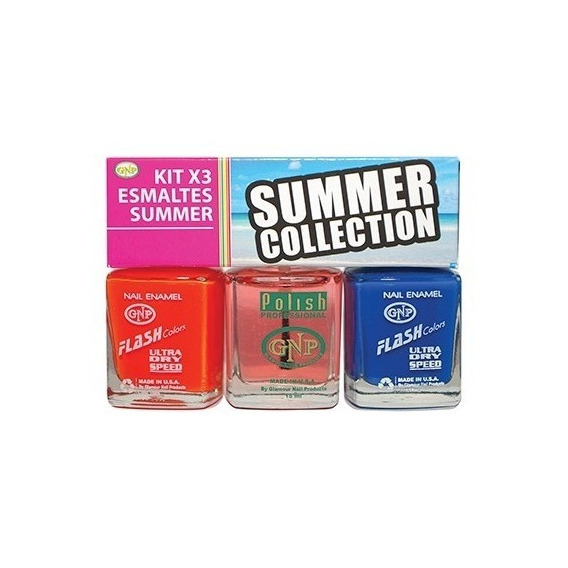 Kit X3 Summer Esmaltes Flash Colors Gnp