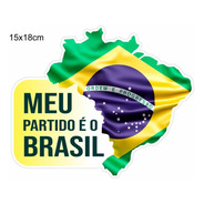 10und Adesivo Bandeira Carro Brasil Bolsonaro 15x18 Patriota