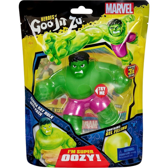 Heroes Of Goo Jit Zu Hulk Gama Ray Marvel Elástico Estirable