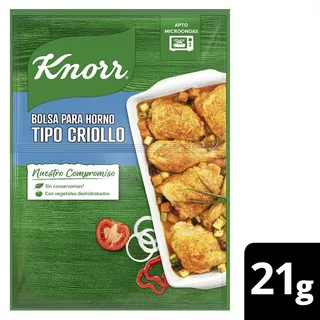 Condimento Sabor Al Horno Knorr Tipo Criollo 21 G