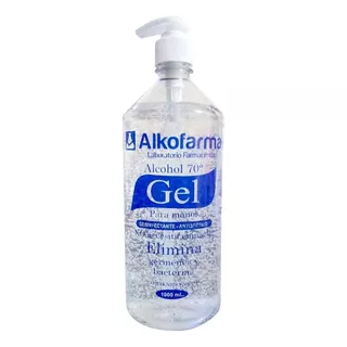 Alcohol En Gel 70° 1litro Antibacterial Alko Farma