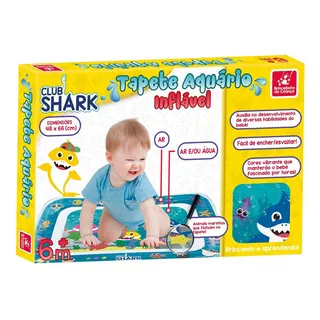 Tapete Aquário Club Shark - 3052 - Brincadeira De Criança