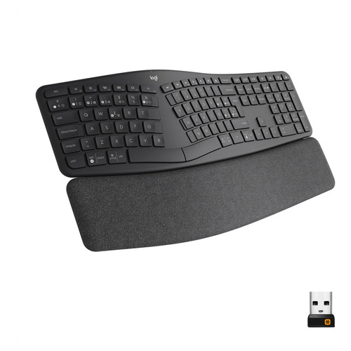 Logitech Ergo K860, Teclado Dividido Ergonómico Inalámbrico Teclado Negro Idioma Español