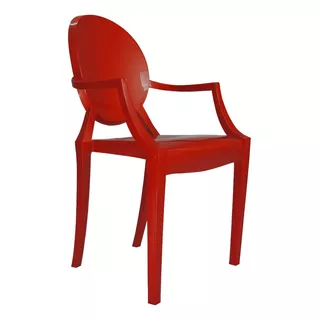 Cadeira Ghost Polipropileno Pp Vermelha Inmetro