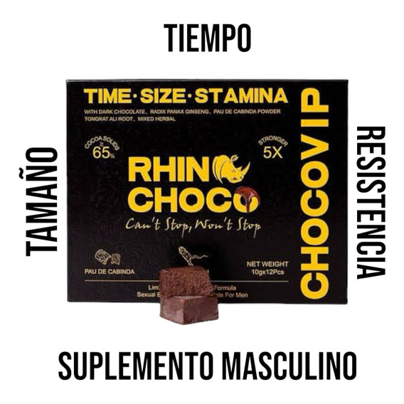 Chocolate Rhino Caja 12 Piezas 