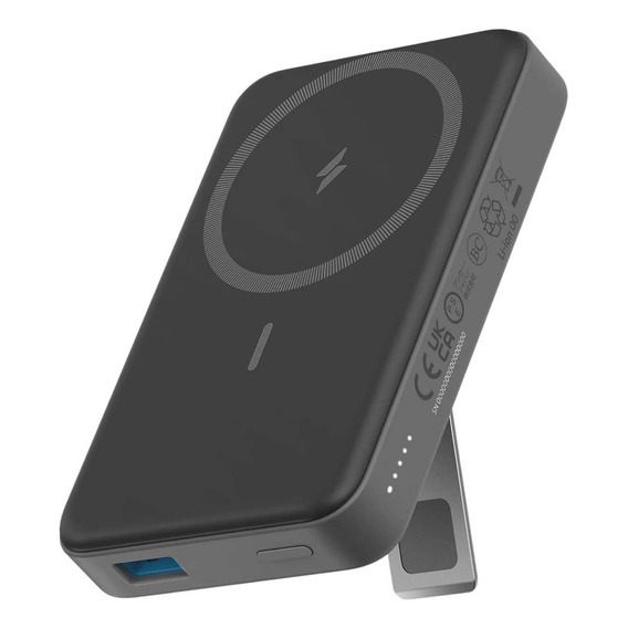 Power Bank Cargador Magsafe Magnético Anker 633 Mag-go | Capacidad De 10000 Mah | Potencia De 20w | Incluye Cable Usb-c A Usb - C | Soporte De Mesa - Negro