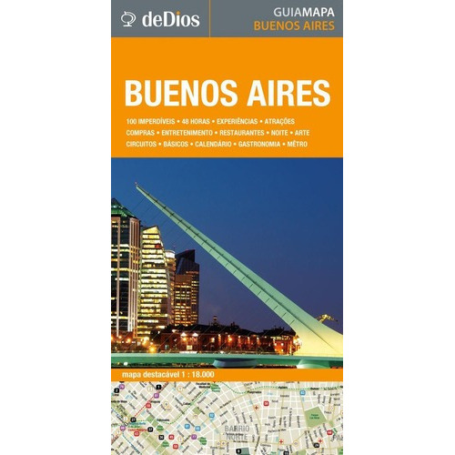 Guia Mapa - Buenos Aires (portugues) - Julian De Dio, De Julián De Dios. Editorial Dedios En Portugués