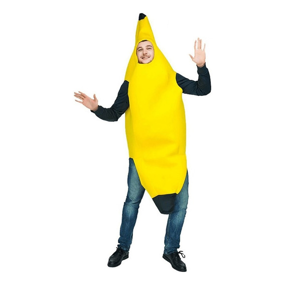 Disfraz Platano Banana Cosplay Para Fiesta Halloween Adulto