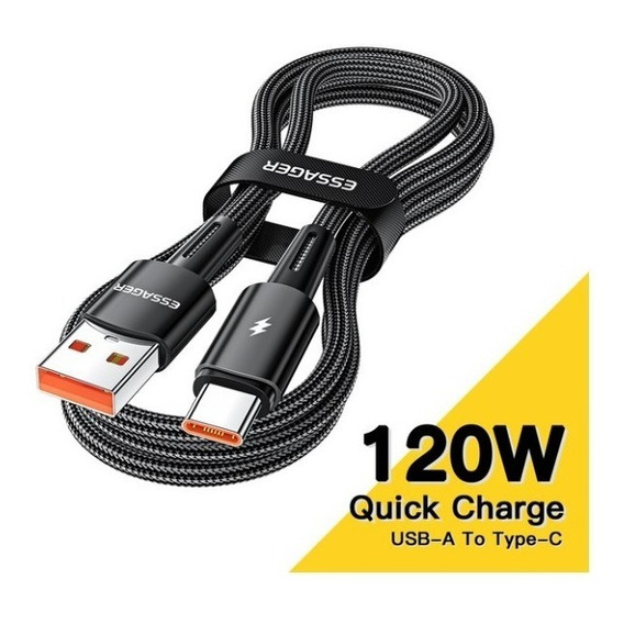 Cable Tipo C Para Xiaomi 6A Mi Turbo Charge 120W/ 67W/ 55W/ 50W/ 40W/ 33W/ 30W/ 22.5W/ Para Xiaomi/ Redmi/ Poco/ Black Shark/ Mi Pad - 1 Metro