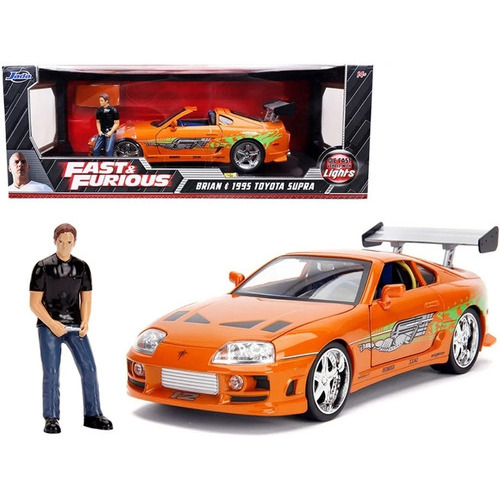 Toyota Supra Jada 1:18 Rápido Y Furioso Luz Led Y Fig Brian