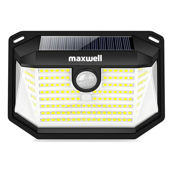 Foco Lampara Solar Maxwell Led Exterior Pared +sensor+panel