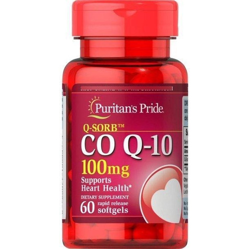 Puritans Pride CoQ10 100 mg con 60 tabletas de coenzima Q10