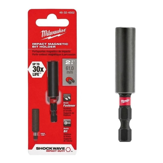 Portapunta Magnetico Para Atornillador Impacto 1/4 Milwaukee